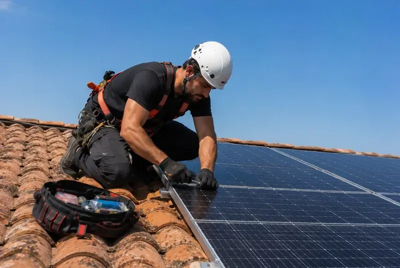 Maintenance et monitoring de panneaux solaires au Pizou